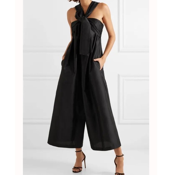 Ulla Johnson Pants & Jumpsuits Ulla Johnson Doutre Bowdetailed Taffeta Jumpsuit Poshmark
